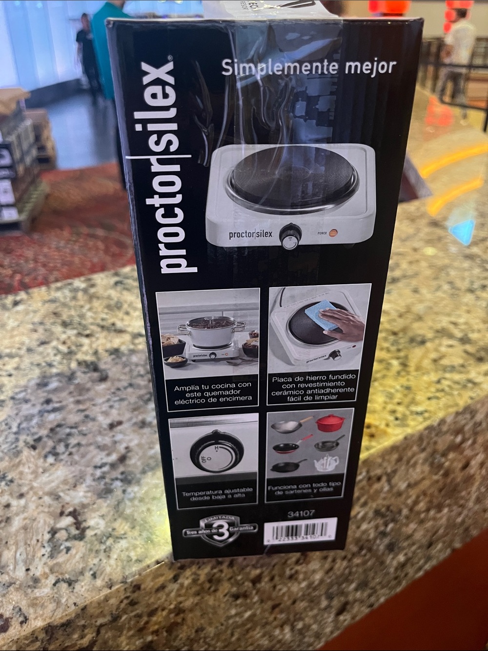 Proctor Silex White Countertop Single Electric Burner - Picture 5 of 5